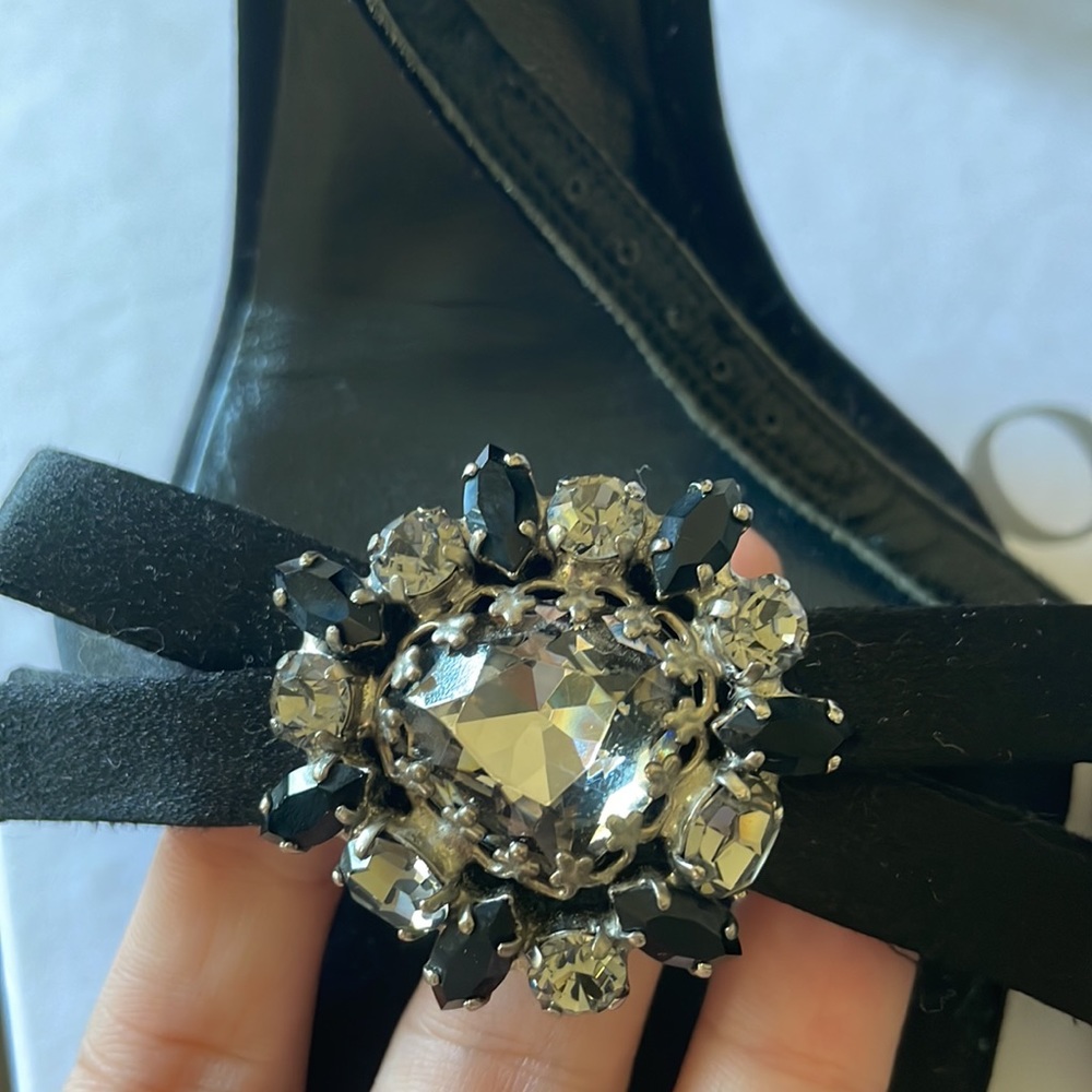 Brand New Dior Dressy sandals in Black satin size 6 - Picture 2 of 5